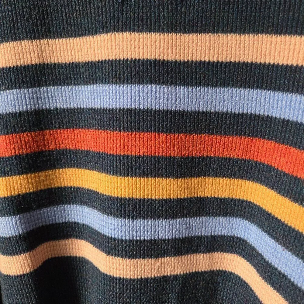 EUC ALTAR'D STATE CREW NECK WOOL BLEND STRIPED SWEATER TOP SIZE M
